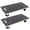 Black + 22.5"x11.4" Rectangle with Brakes, variant on LuckyNote 15"x15" Furniture Moving Wooden Dolly Set of 2, Heavy Duty Rolling Mover with 4 Swivel Wheels, Supports 1320 lbs – Black