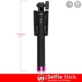 thumbnail image 3 of Circuit City Wireless Bluetooth Selfie Stick with Remote Control Handle Portable Extending Monopod with Lanyard Steel Telescoping Selfy Taker for iPhone 7, 8, X, 6, Pixel, Samsung, LG & More, 3 of 8