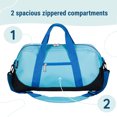 thumbnail image 5 of Wildkin Kids Overnighter Duffel Bag for Boys & Girls, Features Two Carrying Handles and Removable Padded Shoulder Strap, BPA & Phthalate Free (Aqua), 5 of 7