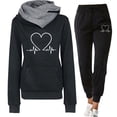thumbnail image 5 of Woman Tracksuit Two Piece Set Winter Warm Hoodies+Pants Pullovers Sweatshirts Female Jogging Woman Clothing Sports Suit Outfits, 5 of 5
