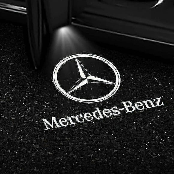 (1)compatible Mercedes Benz GLS GLC GLB GLA A B C E Class 2x Car Door LED Projector Lights with Logo Display