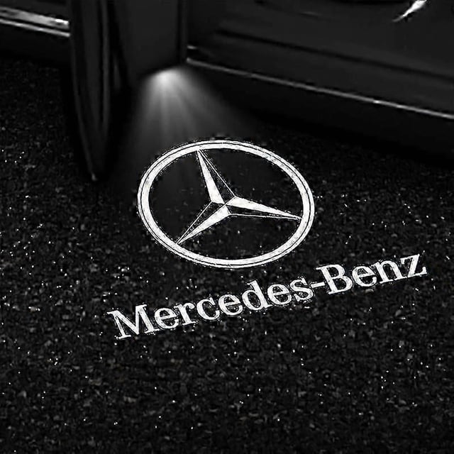 (1)compatible Mercedes Benz GLS GLC GLB GLA A B C E Class 2x Car Door LED Projector Lights with Logo Display