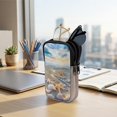 thumbnail image 7 of SEANATIVE Sunglasses Case Dual Compartment Eyeglasses Case Soft Lightweight Neoprene Zipper Glasses Pouch Shockproof Portable Eyewear Bag Waterproof Glasses Organizer, Beach Starfish Seashell, 7 of 7