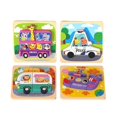 thumbnail image 3 of Rompecabezas de madera Montessori de 4 piezas para desarrollar habilidades motoras para pequeños Estilo B Zulema Juguetes de rompecabezas, 3 of 8
