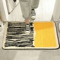 thumbnail image 4 of Hiroekza Bathroom Rugs Non Slip Washable Bath Mat 40x60cm Quick Dry Anti Mold Polyester Fiber Shower Rug for Bathroom Floor Tub and Shower Cloud Comfort Bath Rug Yellow, 4 of 6
