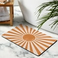 thumbnail image 3 of Soft, Small & Colorful Vintage Sun Bathroom Rugs: Non-slip, Machine Washable, 20x32 inch, 3 of 5