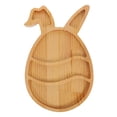 thumbnail image 6 of Hemoton Wooden Easter Bunny Plate Wooden Charcuterie Platters For Serving Snacks Candy Appetizers, 6 of 8