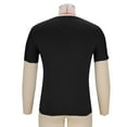 thumbnail image 6 of Zpanxa Mens T-Shirts Casual Fashion Solid Large Size Half Sleeve Short Sleeve Round Neck Top, 6 of 8