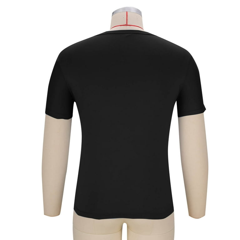  ★Unisex Logo Solid Short Sleeve T-Shirt★2PACK Fanxing 2 Pack Men's Tshirts Tall and Big T Shirt