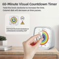 thumbnail image 2 of 60 Minutes Visual Timer with Night Light, Countdown Timer, Pomodoro Timer with Rainbow Pattern, Suitable for Kids and Adults, 2 of 5