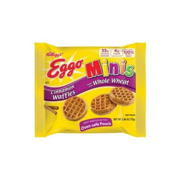 Eggo Minis Cinnamon Flavored Waffle, 2.64 Ounce 72 per case.