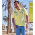 thumbnail image 2 of Atlas For Men - Camiseta Casual para Hombre (Blanco, Azul, Amarillo Lima), 2 of 4