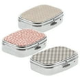 thumbnail image 3 of MasteelfCA 3Pcs Metal Pills Case 2 Compartments Pills Box Portable Pills Organizer Medicine Storage Box, 3 of 7