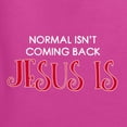 thumbnail image 2 of Normal Isnâ€™t Coming Back Jesus Is Inspirational/Christian Womens Graphic Long Sleeve T-Shirt, Fuschia, Small, 2 of 5
