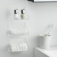 thumbnail image 4 of Wall Mounted Storage Organizer Clear Storage Box Strong Load-bearing Easy to Install Bathroom Cabinet Shelves Organizer, 4 of 8
