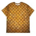 thumbnail image 3 of LAOLIUSN Men’s All Over Print Scale Pattern T-Shirt, Mermaid Dragon Scales Graphic Tee, Short Sleeve Crewneck,Sizes S-4XL, 3 of 7