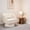Velvet | Beige, variant on Modern 360° Swivel Barrel Accent Chair - Velvet Upholstered Round Armchair - Striped Backrest, Ultra-Soft Cushion, Stuffed Velvet Design for Living Room, Bedroom