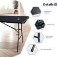 thumbnail image 4 of Folding Table 6ft Portable Heavy Duty Plastic Fold-in-Half 6 Foot Foldable Table Utility Dining Indoor Outdoor for Camping Picnic and Party, Black, 4 of 9
