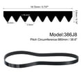 thumbnail image 2 of 386J8 PJ V-Ribbed Belt 8 Ribs 38.6" Length x 0.74" Width x 0.14" Height, EPDM Rubber Poly V Belt, 2 of 5