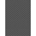 thumbnail image 1 of Ahgly Company Tapis d'Intérieur Lavables en Machine, Rectangle Transitionnel, Noir, 2' x 5', 1 of 7