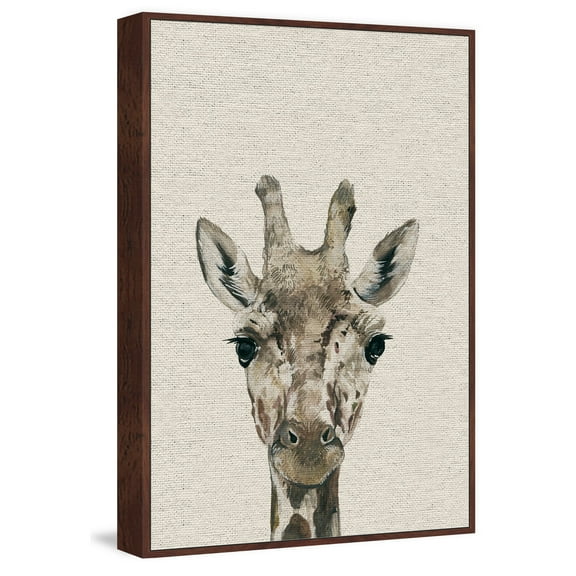 MARMONT HILL 'Cheeky Giraffe II' Floater Framed Painting Print on Canvas 40 x 60