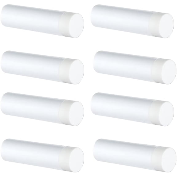 Door Stopper, 2-7/8 Inch 304 Stainless Steel Sound Dampening Door Stop Bumper Wall Protetor 8 Pack, White, DSB2-WH-P8