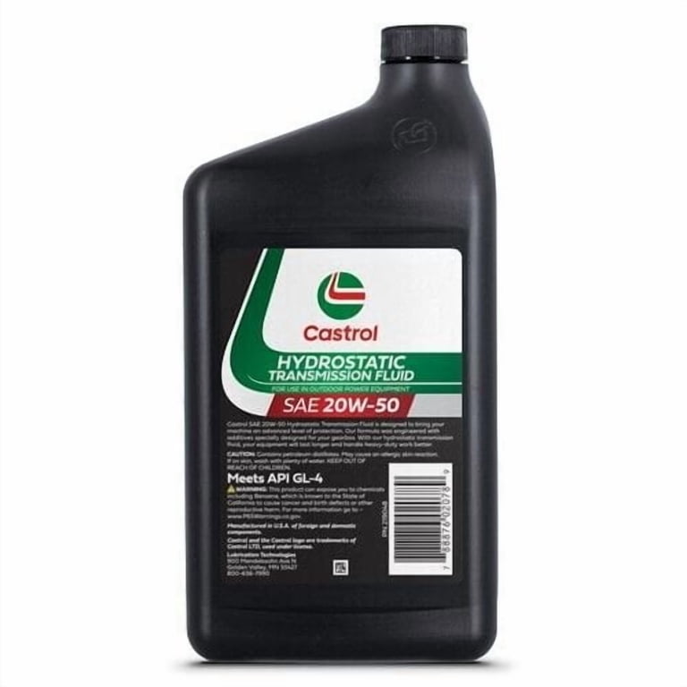 Castrol 20W50 Hydrostatic Transmission Fluid For OPE API GL-4 - 1