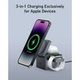 thumbnail image 2 of MagSafe Charger, Anker 3-in-1 Cube with MagSafe, 15W Max Fast Charging Foldable Wireless Charger, For iPhone 14/13/12 Series, Apple Watch Series 1-8/Ultra, AirPods Pro/3/2 (30W USB-C Charger Included), 2 of 5