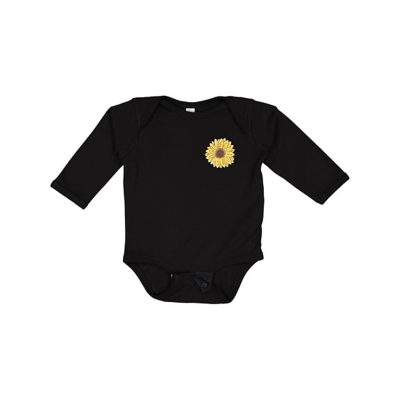 Inktastic Pocket Full of Sunshine Sunflower Boys or Girls Long Sleeve Baby Bodysuit