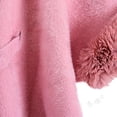 thumbnail image 4 of Sexlip Women’s Faux Fur Trim Cape Shawl Elegant Soft Wrap Coats for Fall Winter Fashion Style Warm Pashmina Cape Pink XL, 4 of 7