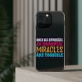 thumbnail image 3 of DistinctInk Clear Case for Apple iPhone 13 Pro MAX (6.7" Screen) - Once Struggle Grasped Miracles Possible, 3 of 9