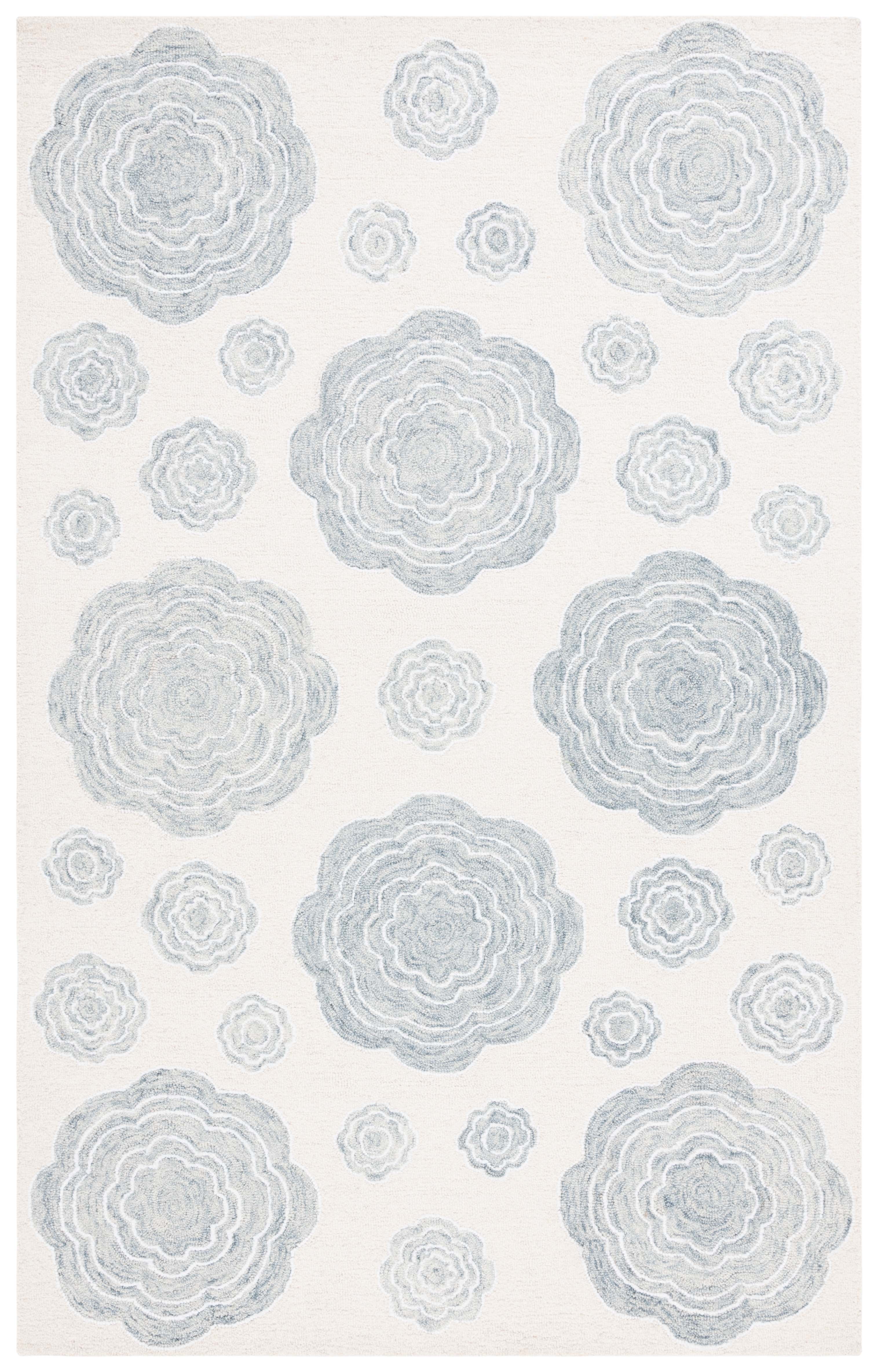 Safavieh Jardin Archimedes Floral Area Rug, Ivory/Gray, 5' x 8'