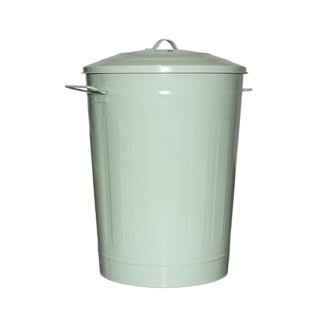 7 Gallon Galvanized Steel Trash Can With Lid - 13 Inch Round, Rustproof For Indoor/Outdoor, Garden & Yard