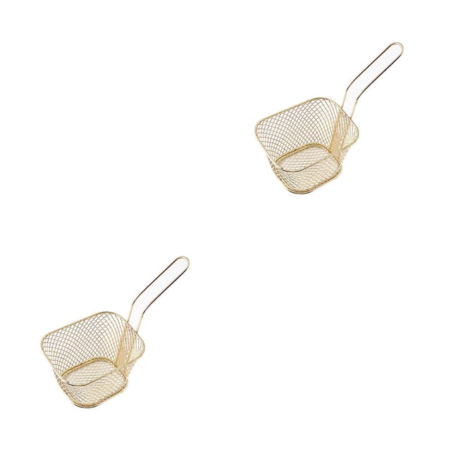 Toystoory Cesta para freír, aperitivos, patatas fritas, pollo, colador de Metal, herramienta de cocina, cestas, colador, contenedor de almacenamiento, Type1 NO1 Toystoory CBP102733