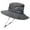 Dark Gray, variant on MEICHEN Bucket Hat for Elegant Women Fashion Plain Travelling Sun Hat Ponytail Hole Fisherman Hat Breathable Hiking Hat Women's Accessories Gray