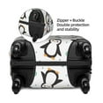 thumbnail image 3 of Haiem Colorful Hearts Penguin Luggage Cover Printed Suitcase Covers for Luggage Elastic Washable Suitcase Protector Fits 18-32 Inch Luggage-Large, 3 of 8
