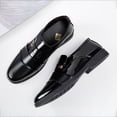 thumbnail image 5 of Men's British Style Loafers - Comfortable Slip-On Dress Shoes with Business Casual Fashion Simple Design, 5 of 5