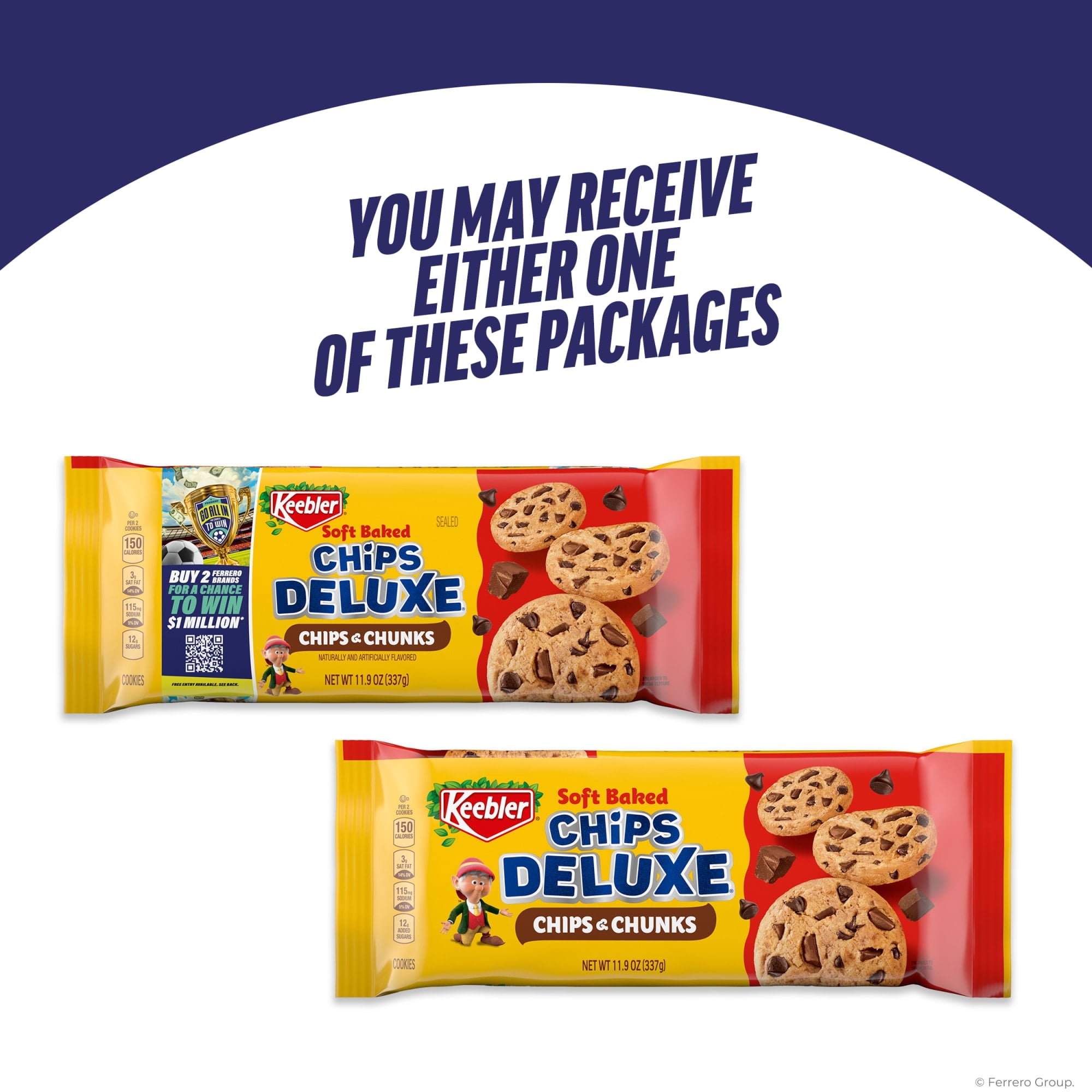 Keebler Soft Baked Chips Deluxe Chocolate Cookies, 11.9 oz