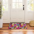 thumbnail image 3 of Yayeee Doormat for Inside 20"x32" Absorbent Low-Profile Washable Non-Slip Rubber Backed Entryway Rug, Abstract Geometric Pattern, 3 of 8