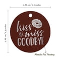 thumbnail image 6 of Inkdotpot Silver Foil Paper Hang Tags Kiss The Miss Goodbye Bridal Shower Favor Tags 100 Pieces, 6 of 6
