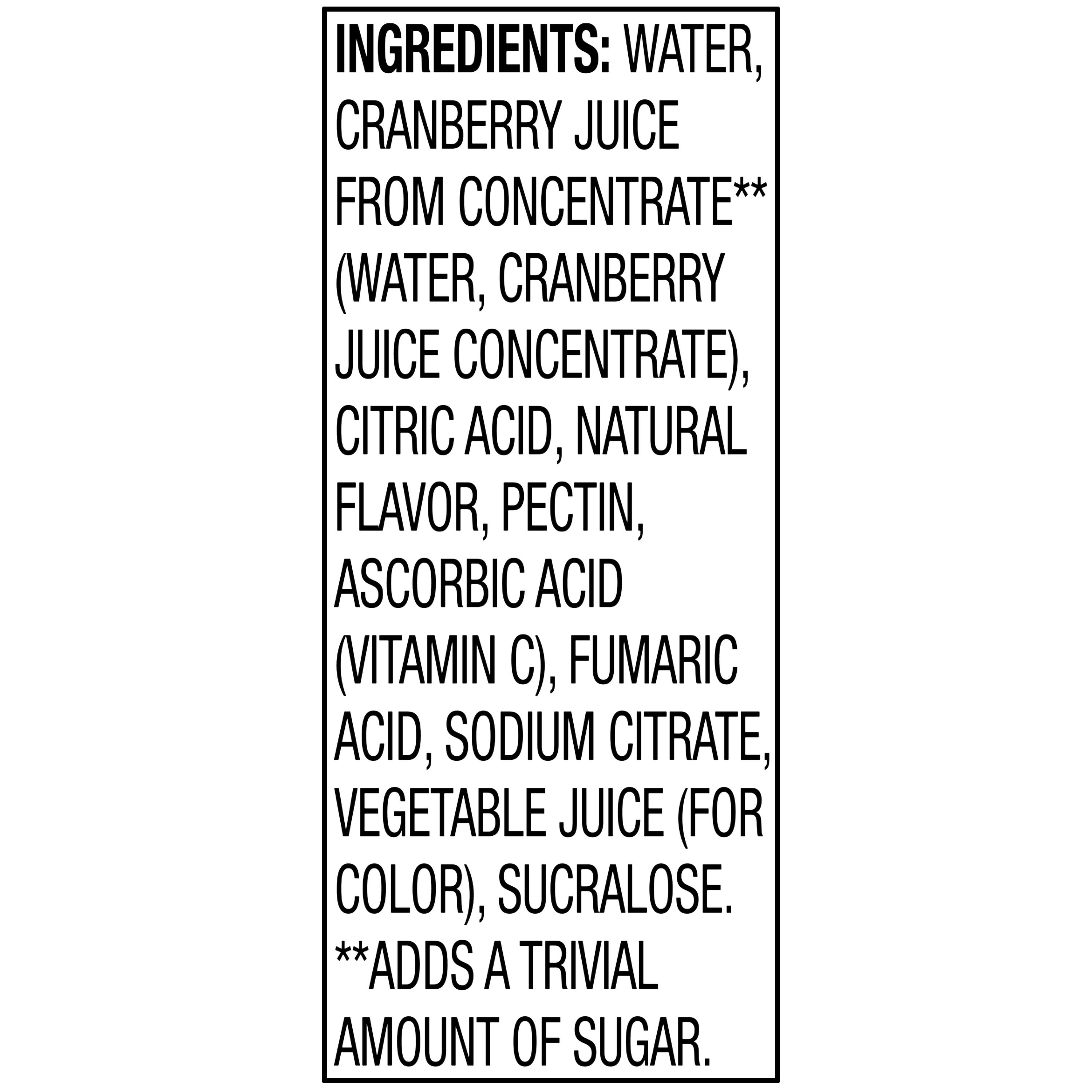 Great Value Zero-Sugar Cranberry Cocktail, 64 fl oz