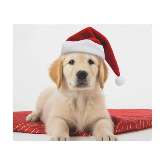DistinctInk Mouse Pad - 1/4" Foam Rubber - Golden Retriever Puppy