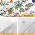 thumbnail image 4 of Spring Floral No Hooks Shower Curtain with Snap-in Liner Watercolor Colorful Flowers Romantic Farmhouse Retro Shower Curtains for Bathroom, Waterproof, Easy Install, Washable 36"x78", 4 of 9