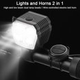 thumbnail image 4 of Luz de bocina de bicicleta con carga USB, Faro de bicicleta 2 en 1, 4LED, accesorios para bicicleta de montaña al aire libre, 120dB, 4 of 5
