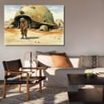 thumbnail image 6 of Figure Stands By Turtle-like Shelter In Desert Canvas Poster Bedroom Decor Sports Landscape Office Room Decor Gift,Frame-style,16x24inch(40x60cm), 6 of 8