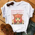 thumbnail image 2 of Camiseta de Anime Spy X Family para mujer, camisetas de manga corta de moda Harajuku japonés, Tops de verano Kawaii, Camiseta de cuello redondo para mujer, 2 of 5