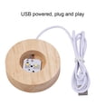 thumbnail image 3 of Yuarrent Bola de cristal luz nocturna USB hogar Oficina sala de estar dormitorio niños habitación escritorio decoración ornamento lámpara de noche Decoración del hogar Yuarrent HA066068-00, 3 of 6