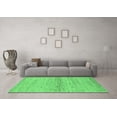 thumbnail image 3 of Ahgly Company Indoor Round Abstract Emerald Green Modern Area Rugs, 6' Round, 3 of 4