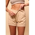 thumbnail image 4 of Cottonique Women's Latex-Free Yoga Lounge Shorts ( Size: M | Color: Taupe ), 4 of 5