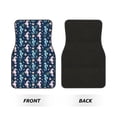 thumbnail image 2 of Naloa Seahorses And Plants Car Foot Mat Set of 4 Pieces - Universal Floor Liner Neoprene Full Set Floor Mats for Cars Trucks SUV, 2 of 7